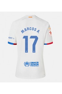 Fotbalové Dres Barcelona Marcos Alonso #17 Venkovní Oblečení 2023-24 Krátký Rukáv